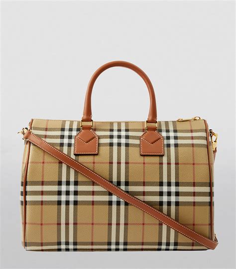 burberry medium check bowling bag